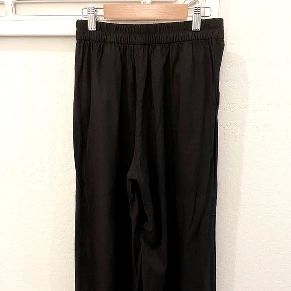 H&M black wide leg pull on trouser pants size 4 - Picture 3 of 5